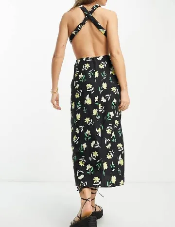Rochie medie ASOS, negru Negru