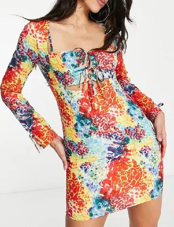 Rochie scurta Annorlunda, mix culori Mix culori