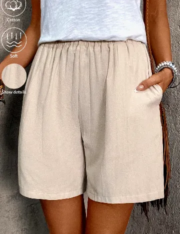 Pantaloni scurti SHEIN, crem Crem