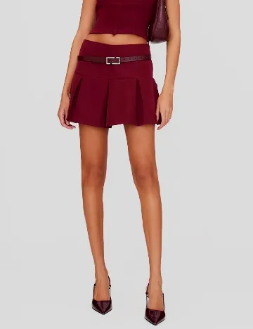 Fusta PRETTYLITTLETHING, visiniu Rosu