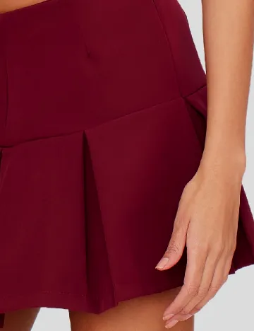Fusta PRETTYLITTLETHING, visiniu Rosu