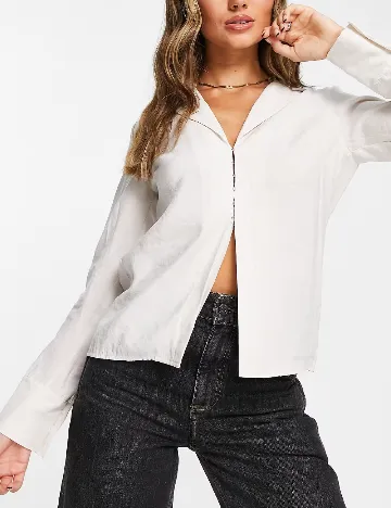 Camasa Top Shop, crem Crem