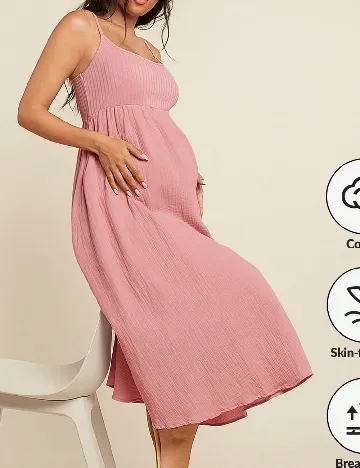 Rochie medie SHEIN Maternity, roz Roz
