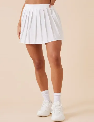 Fusta PRETTYLITTLETHING, alb