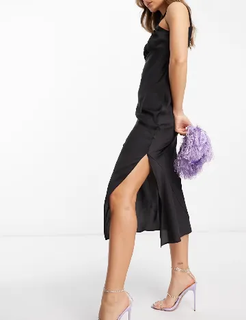 Rochie medie ASOS, negru Negru