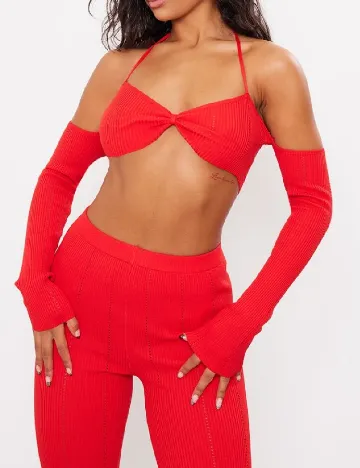Top PRETTYLITTLETHING, rosu Rosu