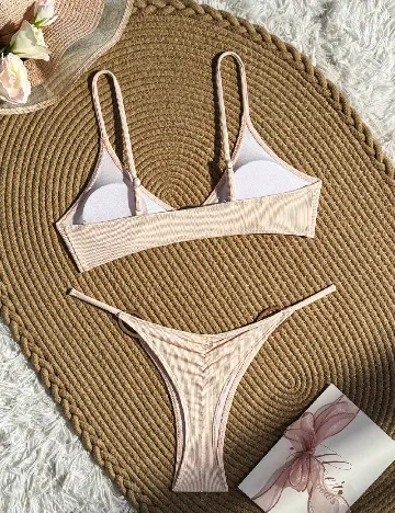 Costum de baie SHEIN, roz pudra Roz