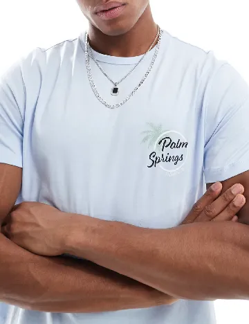 Tricou New look, albastru Albastru