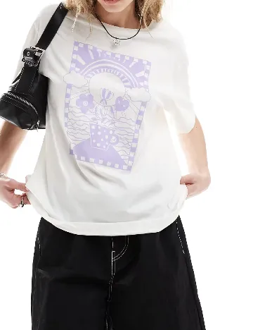 Tricou Monki, alb