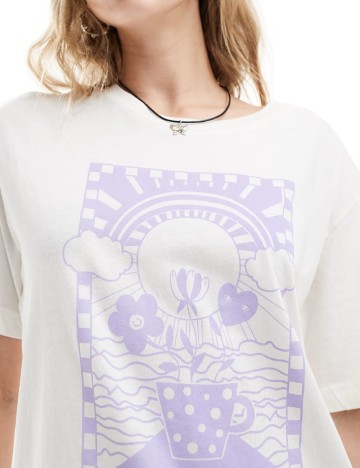 Tricou Monki, alb
