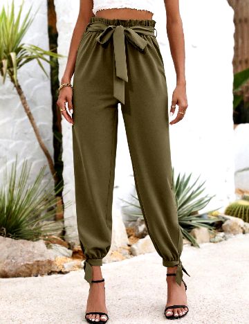 Pantaloni SHEIN, verde