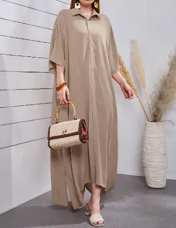 Rochie lunga SHEIN, bej Crem