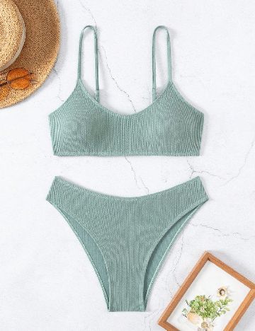 Costum de baie SHEIN, turcoaz