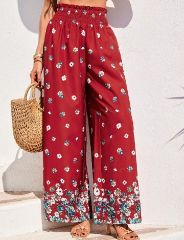 Pantaloni SHEIN, rosu