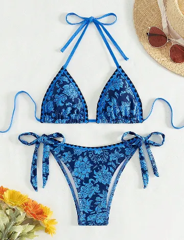 Costum de baie SHEIN, albastru