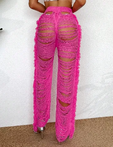 Pantaloni de plaja SHEIN, roz Roz