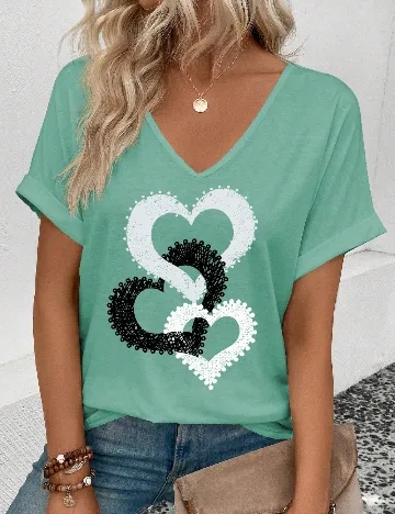 Tricou SHEIN, turcoaz