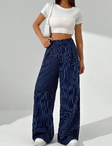 Pantaloni SHEIN, bleumarin