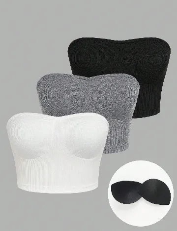 Set topuri 3 bucati SHEIN, mix culori Mix culori