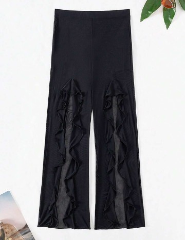 Pantaloni de plaja SHEIN, negru