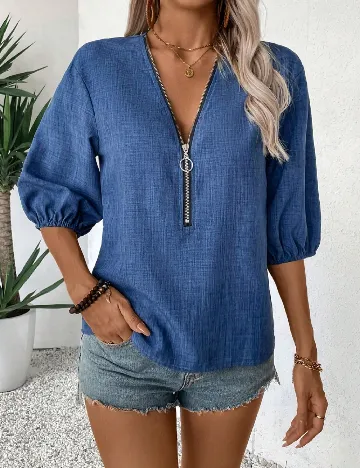 Bluza SHEIN, albastru Albastru