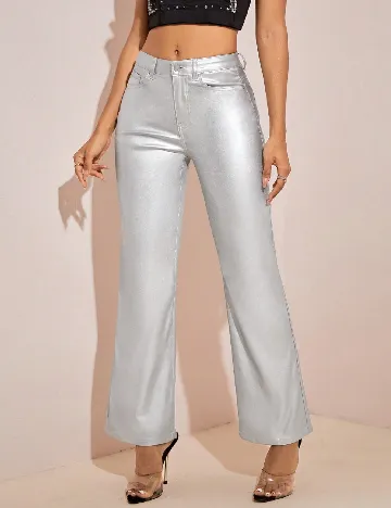 Pantaloni SHEIN, argintiu Gri