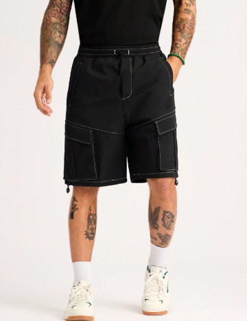 Pantaloni scurti SHEIN, negru