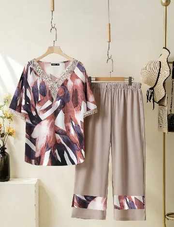 Compleu SHEIN CURVE, mix culori Mix culori
