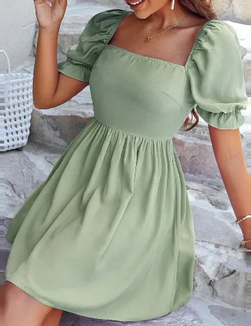 Rochie scurta SHEIN, verde Verde