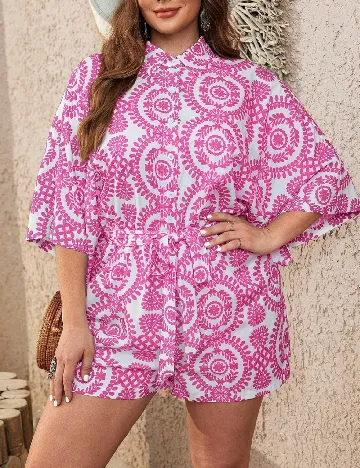 Salopeta SHEIN CURVE, roz