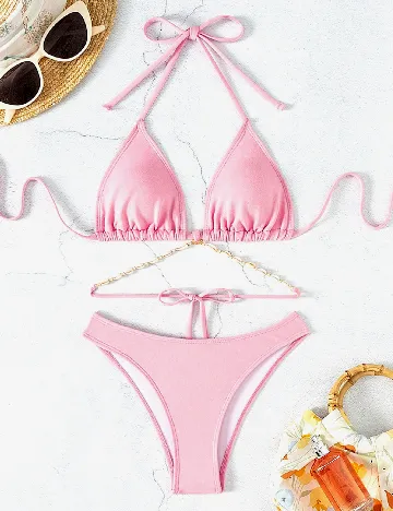 Costum de baie SHEIN, roz Roz