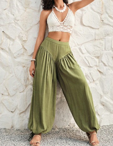 Pantaloni SHEIN, verde