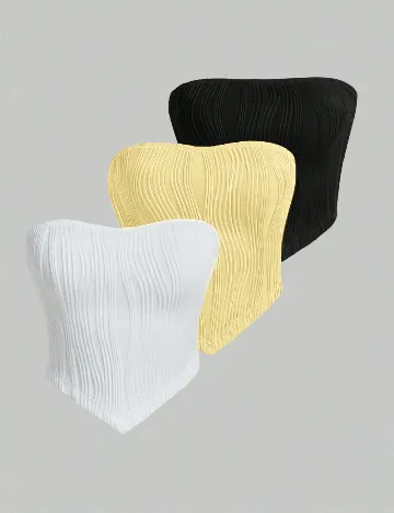 Set topuri 3 bucati SHEIN, mix culori