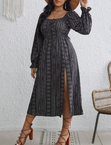 Rochie medie SHEIN CURVE, negru