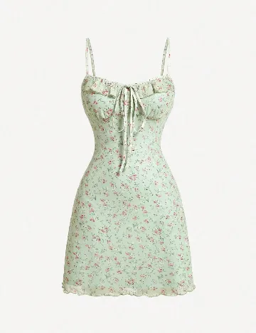 Rochie scurta SHEIN, verde