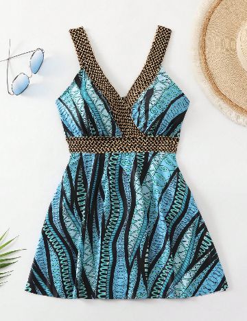 Costum de baie SHEIN, albastru