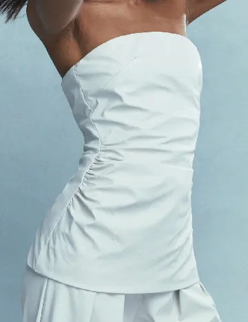 Top SHEIN, alb Alb