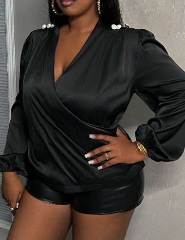 Bluza SHEIN CURVE, negru