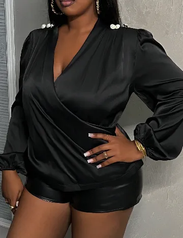 Bluza SHEIN CURVE, negru Negru