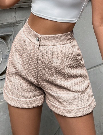 Pantaloni scurti SHEIN, crem