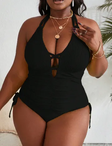 Costum de baie SHEIN CURVE, negru