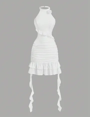 Rochie scurta SHEIN, alb