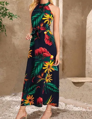 Rochie lunga SHEIN, floral print Floral print