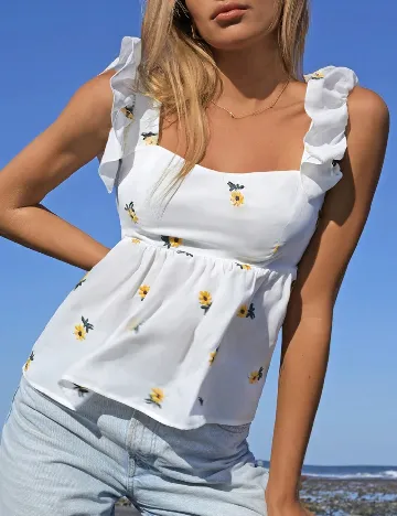 Top SHEIN, alb