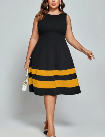 Rochie medie SHEIN CURVE, negru