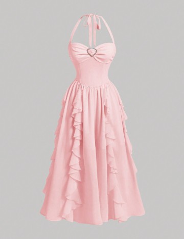 Rochie lunga SHEIN, roz