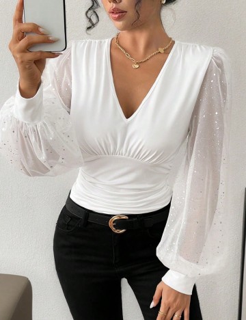 Bluza SHEIN, alb