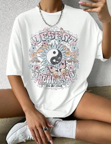 Tricou SHEIN, alb Alb