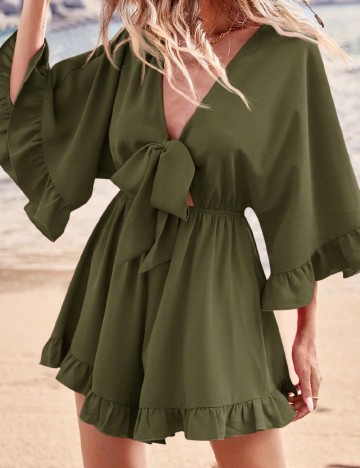 Rochie scurta SHEIN, verde