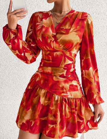 Rochie scurta SHEIN, rosu
